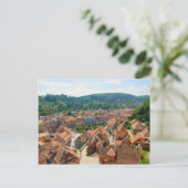 Sighisoara, dakpannen van de stad briefkaart (Staand voorkant)