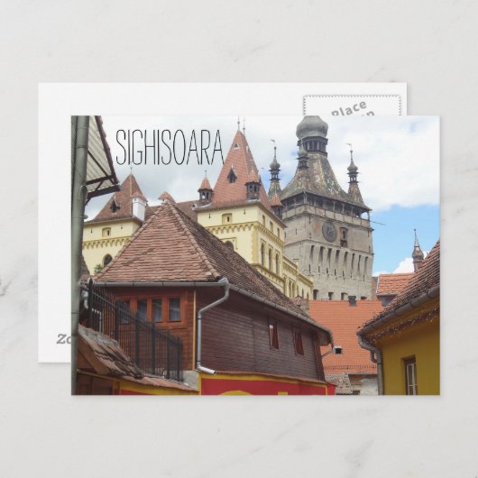 Sighisoara Medieval Town Briefkaart (Voorkant / Achterkant)