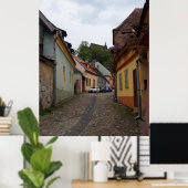 Sighisoara Medieval Town Transsylvania Poster (Thuiskantoor)