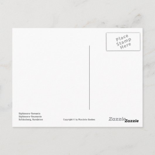 Sighisoara Roemenië 1 Briefkaart (Achterkant)