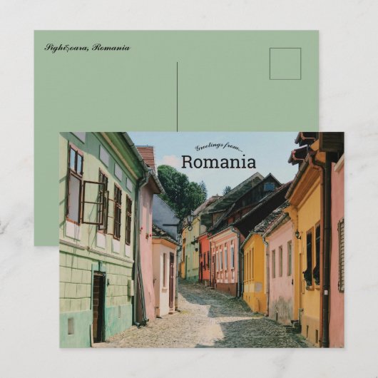 Sighișoara Roemenië Briefkaart (Voorkant / Achterkant)