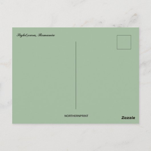 Sighișoara Roemenië Briefkaart (Achterkant)