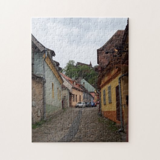 Sighisoara Transsylvanië Middeleeuwse Stad Legpuzzel (Verticaal)