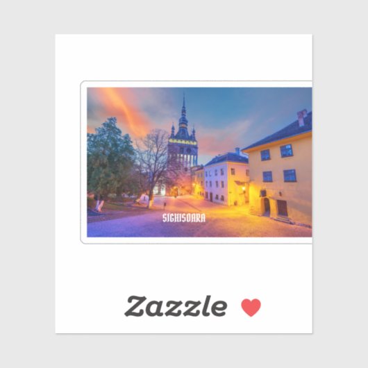 Sighisoara, Transsylvanië Sticker (Vel)