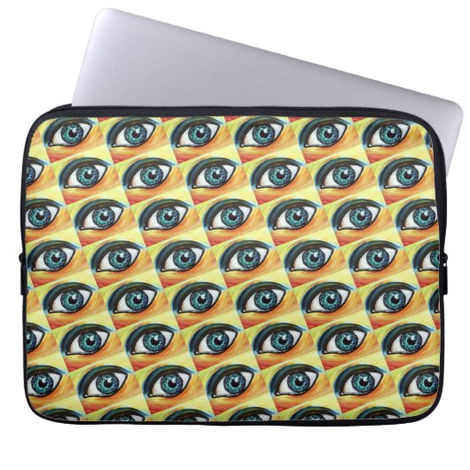 Sight Blue eye Laptop Sleeve (Voorkant)