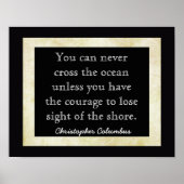 Sight of Shore ~~ Columbus Quote _ art print (Voorkant)