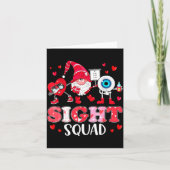 Sight Squad Optician Optometrist Dabbing Heart Val Kaart (Voorkant)