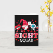 Sight Squad Optician Optometrist Dabbing Heart Val Kaart (Gele Bloem)