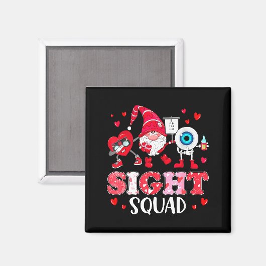 Sight Squad Optician Optometrist Dabbing Heart Val Magneet (Voorkant / Achterkant)