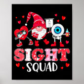 Sight Squad Optician Optometrist Dabbing Heart Val Poster (Voorkant)