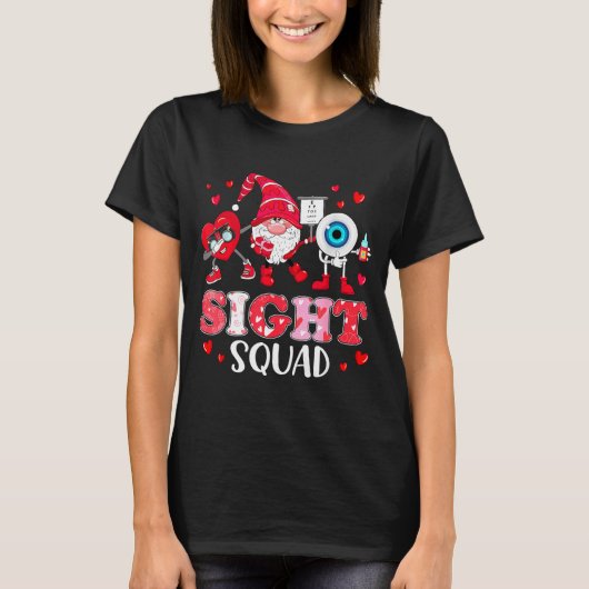 Sight Squad Optician Optometrist Dabbing Heart Val T-shirt (Voorkant)
