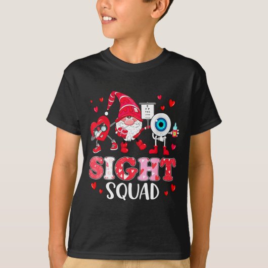 Sight Squad Optician Optometrist Dabbing Heart Val T-shirt (Voorkant)