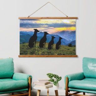 Sighthound Sunset Hangend Wandkleed