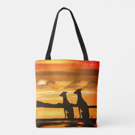 Sighthounds - Greyhound Sunrise Tote Bag