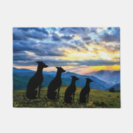 Sighthounds - Greyhound Sunset Deurmat