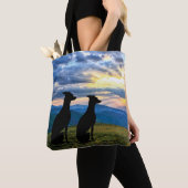 Sighthounds - Greyhound Sunset Tote Bag (Dichtbij)