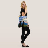 Sighthounds - Greyhound Sunset Tote Bag (Op model)