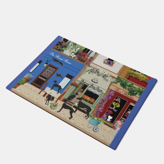 Sighthounds - Honddag uit v2 Deurmat (Schuin)