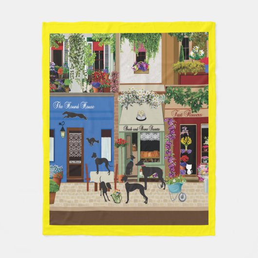 Sighthounds - Honddag uit V2 Fleece Deken (Voorkant)