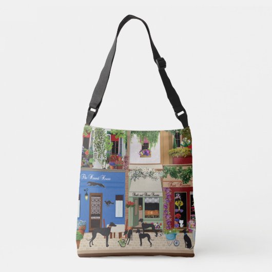 Sighthounds - Hondendag uit Crossbody Tas (Achterkant)