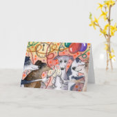 Sighthounds is de originele feestneuzen… kaart (Gele Bloem)