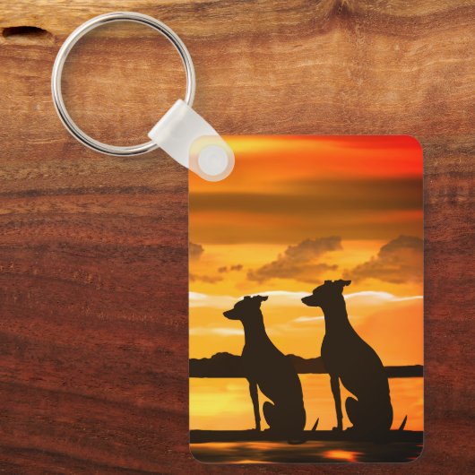 Sighthounds & Sunrise Sleutelhanger (Voorkant)