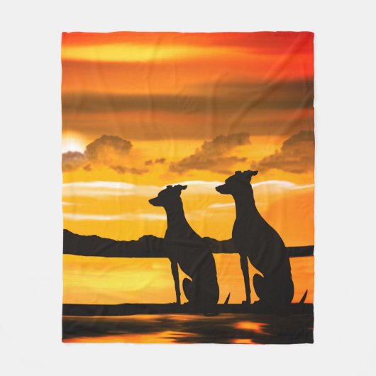 Sighthounds - Zonnestijging Fleece Deken (Voorkant)