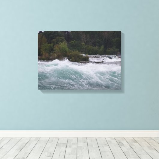Sightsee op Niagara Herfsten Canvas Afdruk (Insitu (Houten vloer))