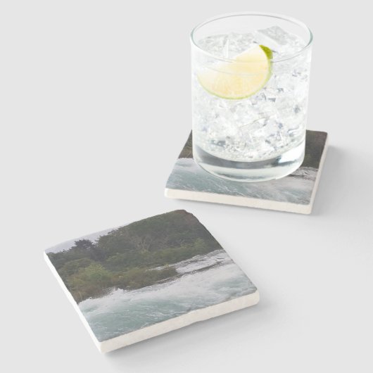 Sightsee op Niagara Herfsten Stenen Onderzetter (Zijkant)