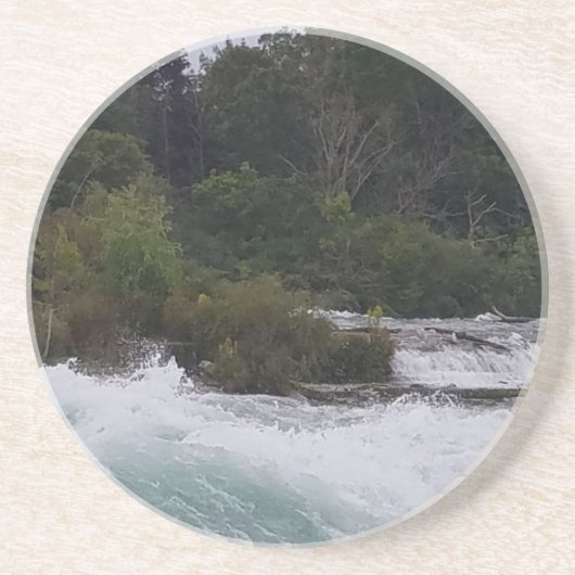 Sightsee op Niagara Herfsten Zandsteen Onderzetter (Voorkant)