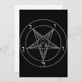Sigil of Baphomet Feestdagenkaart (Voorkant / Achterkant)