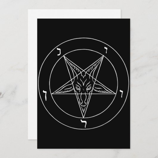 Sigil of Baphomet Feestdagenkaart (Voorkant / Achterkant)