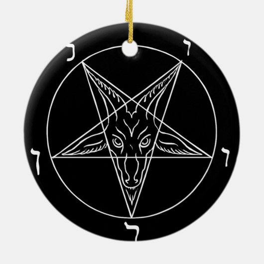 Sigil of Baphomet Keramisch Ornament (Achterkant)