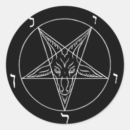 Sigil of Baphomet Ronde Sticker