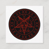 Sigil of Baphomet triple moon and sigil of lucifer Informatiekaartje (Voorkant)