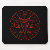 Sigil of Baphomet triple moon and sigil of lucifer Muismat (Voorkant)