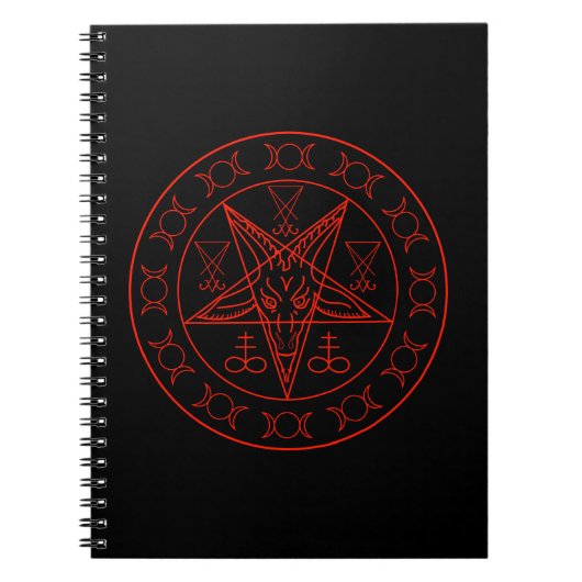 Sigil of Baphomet triple moon and sigil of lucifer Notitieboek (Voorkant)