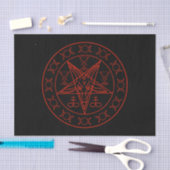 Sigil of Baphomet triple moon and sigil of lucifer Tissuepapier (Craft)