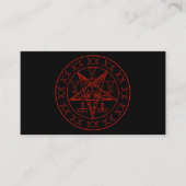 Sigil of Baphomet triple moon and sigil of lucifer Visitekaartje (Voorkant)