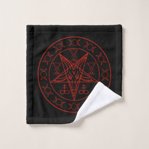 Sigil of Baphomet triple moon and sigil of lucifer Washandje