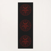 Sigil of Baphomet triple moon and sigil of lucifer Yogamat (Achterkant)