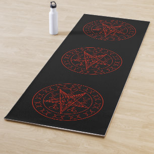 Sigil of Baphomet triple moon and sigil of lucifer Yogamat