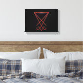 Sigil of Lucifer Canvas Afdruk (Insitu (Slaapkamer))