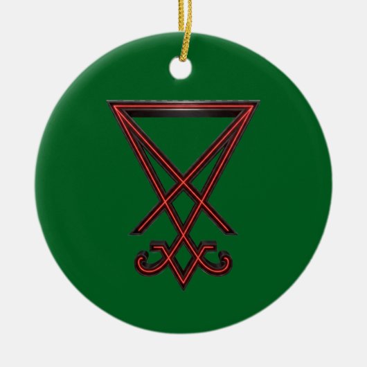 Sigil of Lucifer Keramisch Ornament (Voorkant)