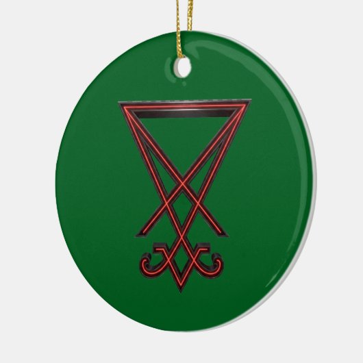 Sigil of Lucifer Keramisch Ornament (Links)