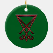 Sigil of Lucifer Keramisch Ornament (Achterkant)