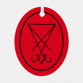 Sigil of Lucifer Metalen Ornament (Voorkant)