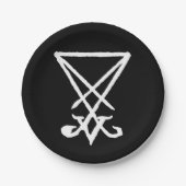 Sigil of Lucifer Paper Borden Papieren Bordje (Voorkant)