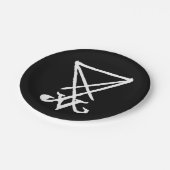 Sigil of Lucifer Paper Borden Papieren Bordje (Gekanteld)