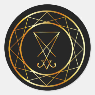 Sigil of Lucifer Ronde Sticker